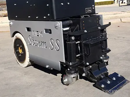 Ride-on floor scraper repair and maintenance service for surface preparation equipment